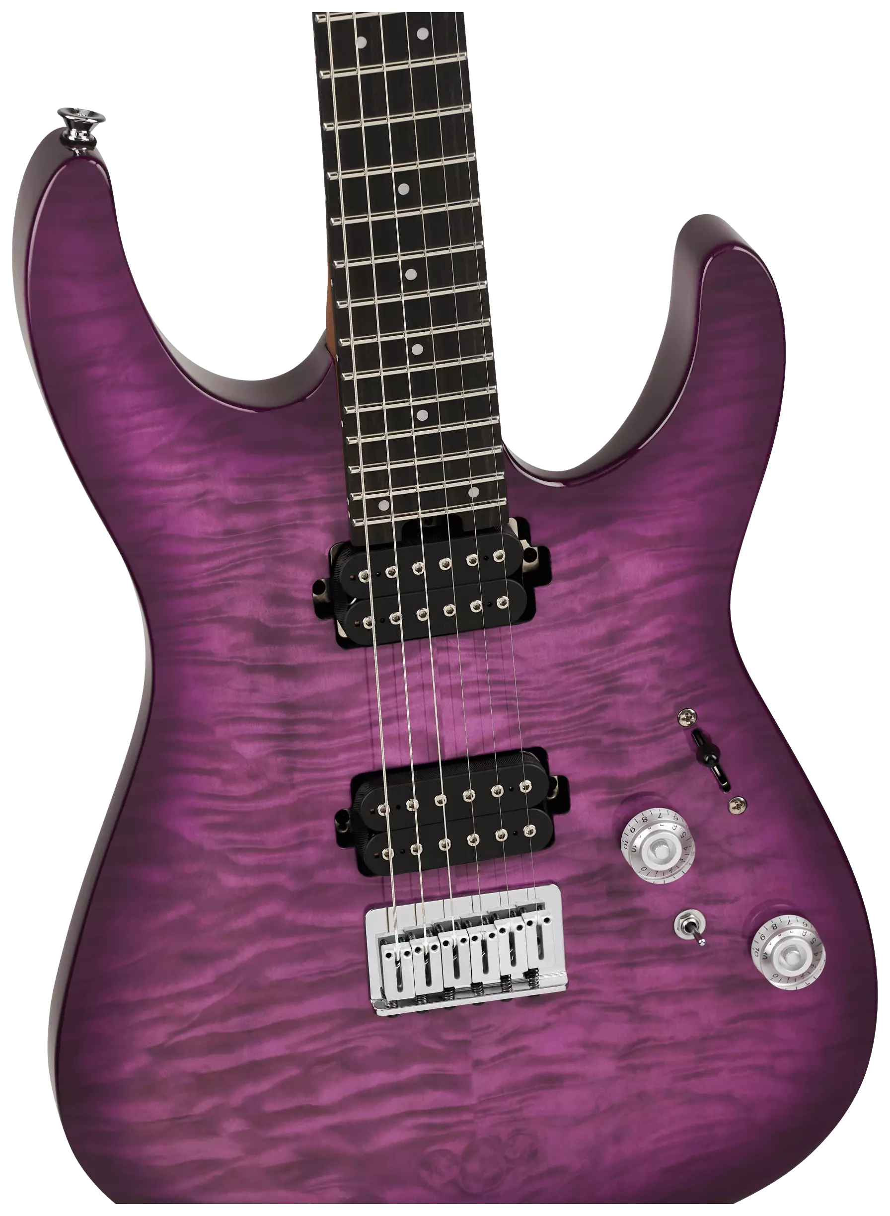 Charvel Pro Mod Plus DK24 HH HT EB QM Violet Radiance 3