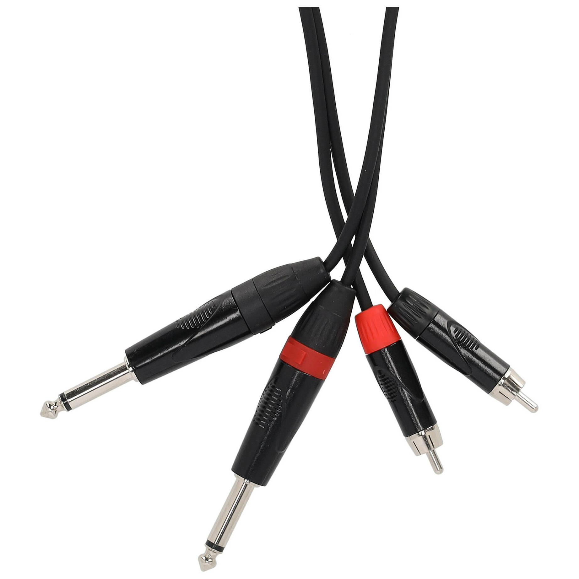Klang Twin Audiokabel, 6 Meter 2x Klinke, male, mono - 2x Cinch male 2