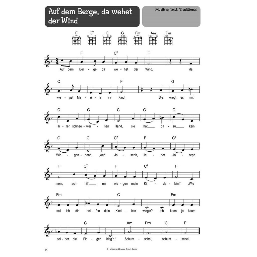 Bosworth Edition 100 Kinderlieder für Gitarre - Weihnachten 4