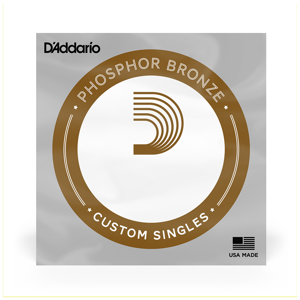 D’Addario - D’Addario PB034 Phosphor Bronze Wound Acoustic Guitar Single String, .034