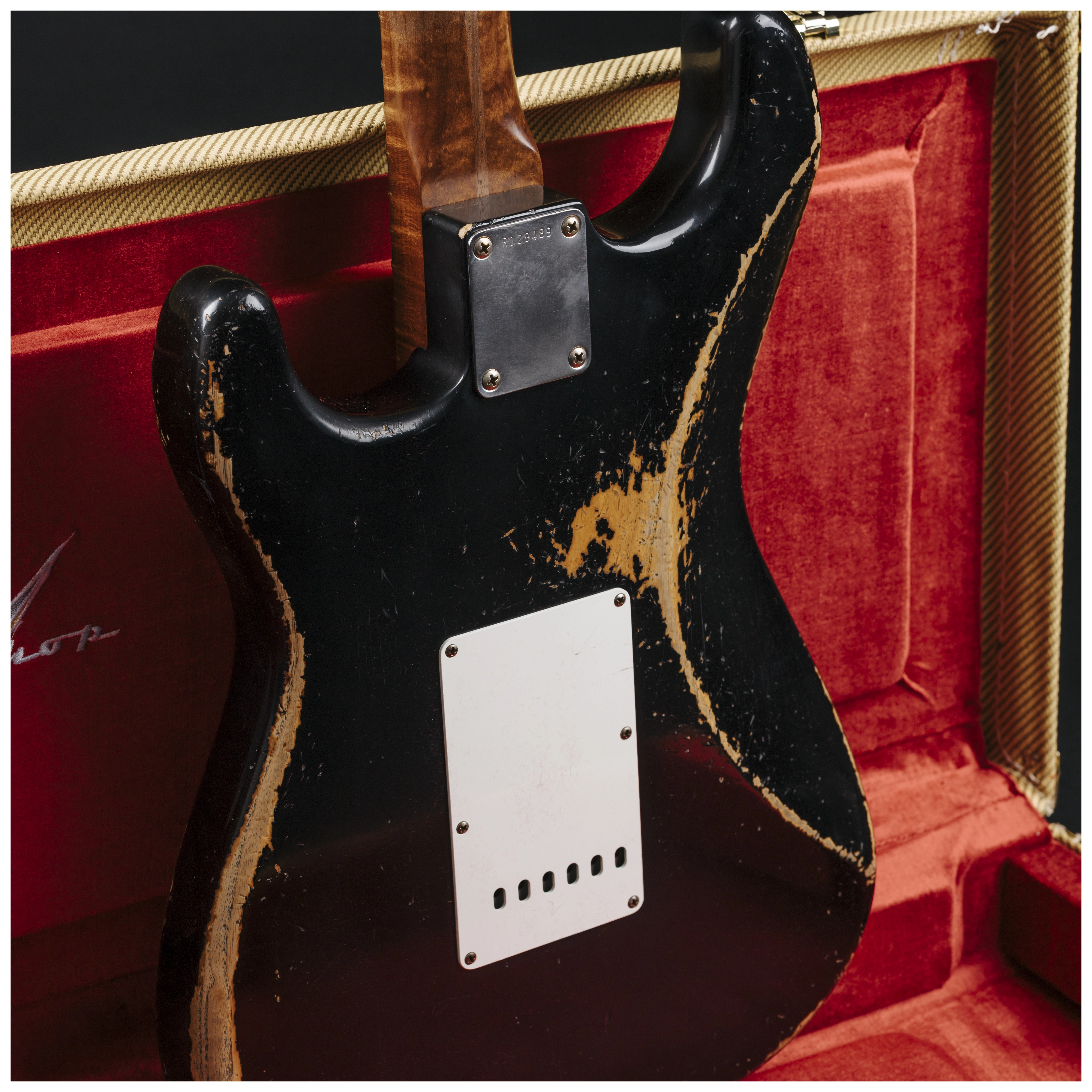 Fender Custom Shop 50´s Stratocaster HVYREL BLK over VB MBAH #R129489 33