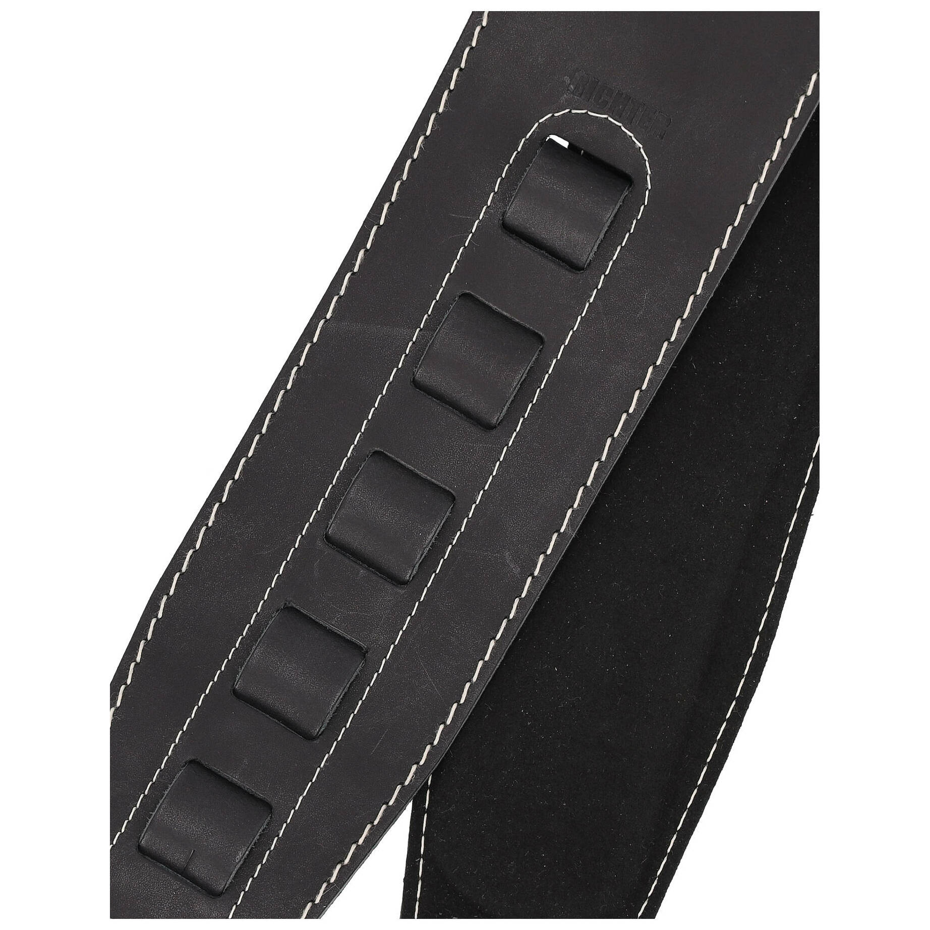 Sadowsky MetroLine Genuine Leather Bass Strap Black, Silver 4