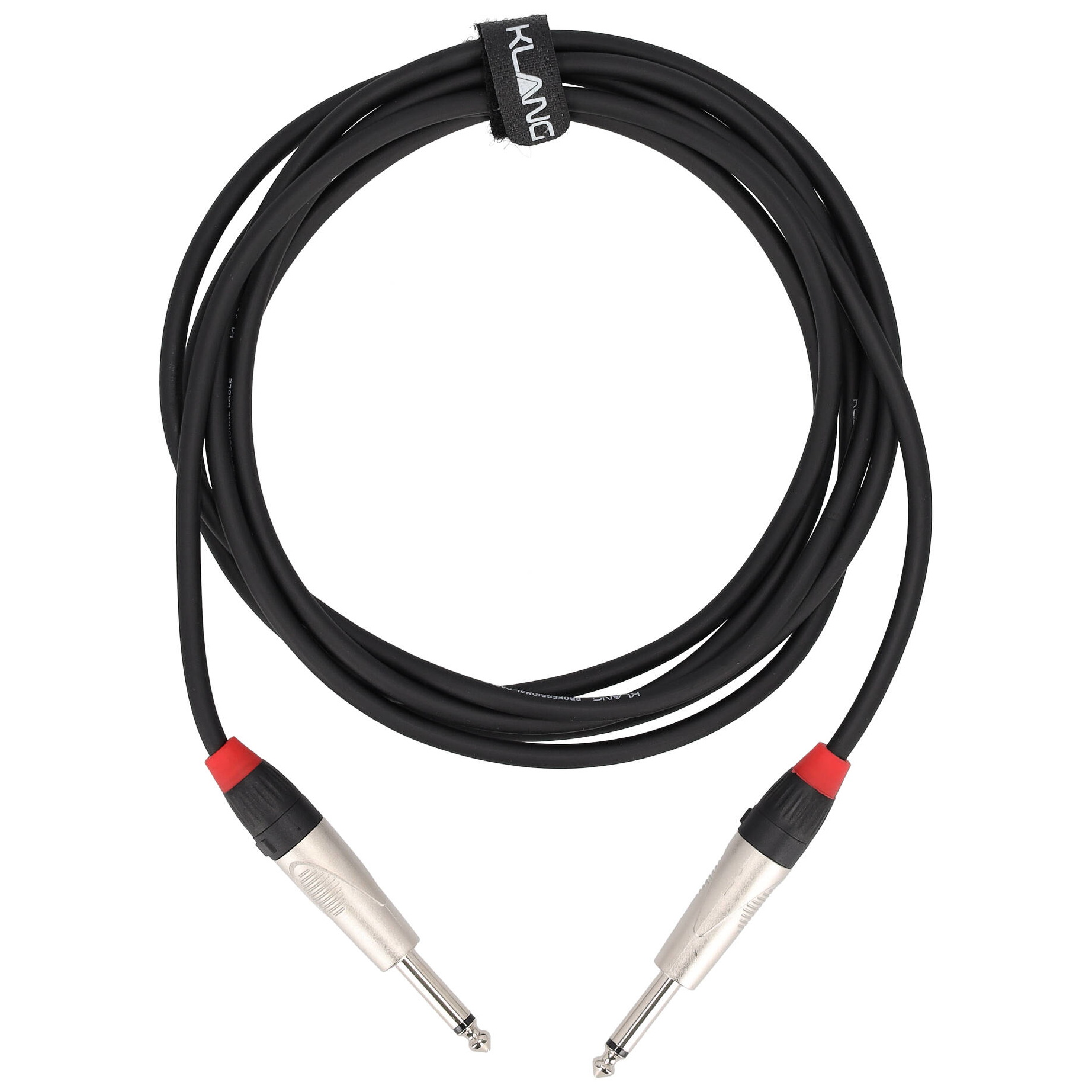 Klang - Klang Instrumentenkabel PRO 6,3mm Klinke, mono - 6,3mm Klinke, mono 3,0 Meter
