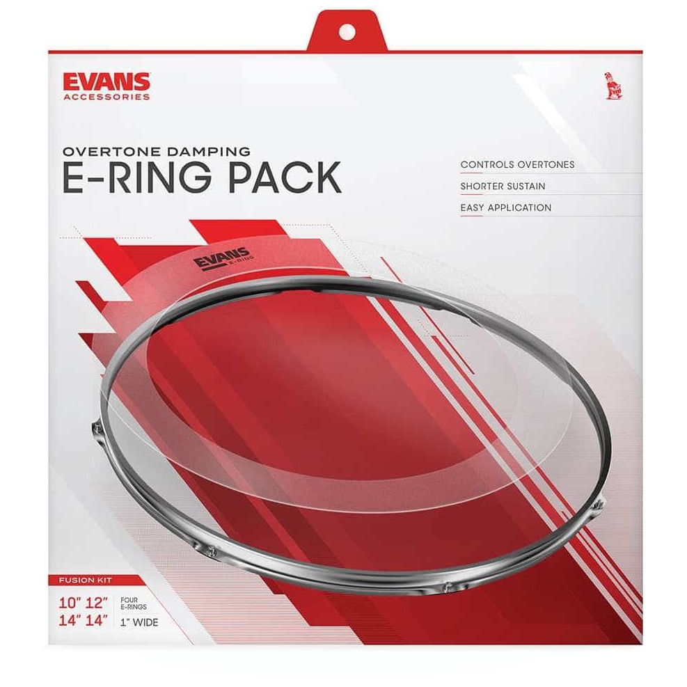 Evans - Evans ER-FUSION - E-Ring Set Fusion - 10 12 14 14 Zoll - 2