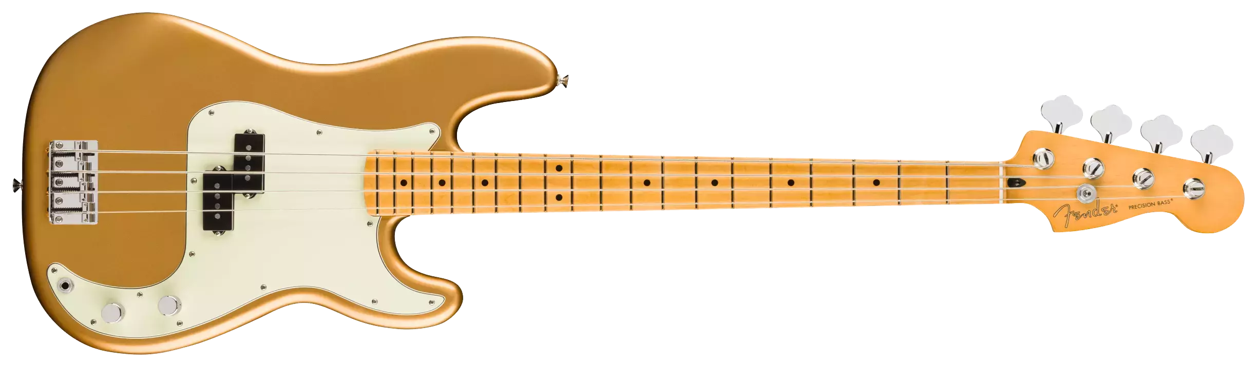 Fender 75th Anniversary Player II Precision Bass MN Aztec Gold 1