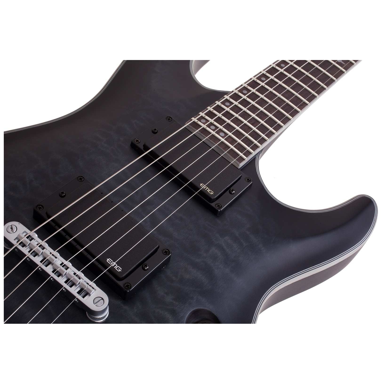 Schecter - Schecter Platinium C-1 See-Thru Black Satin - 2