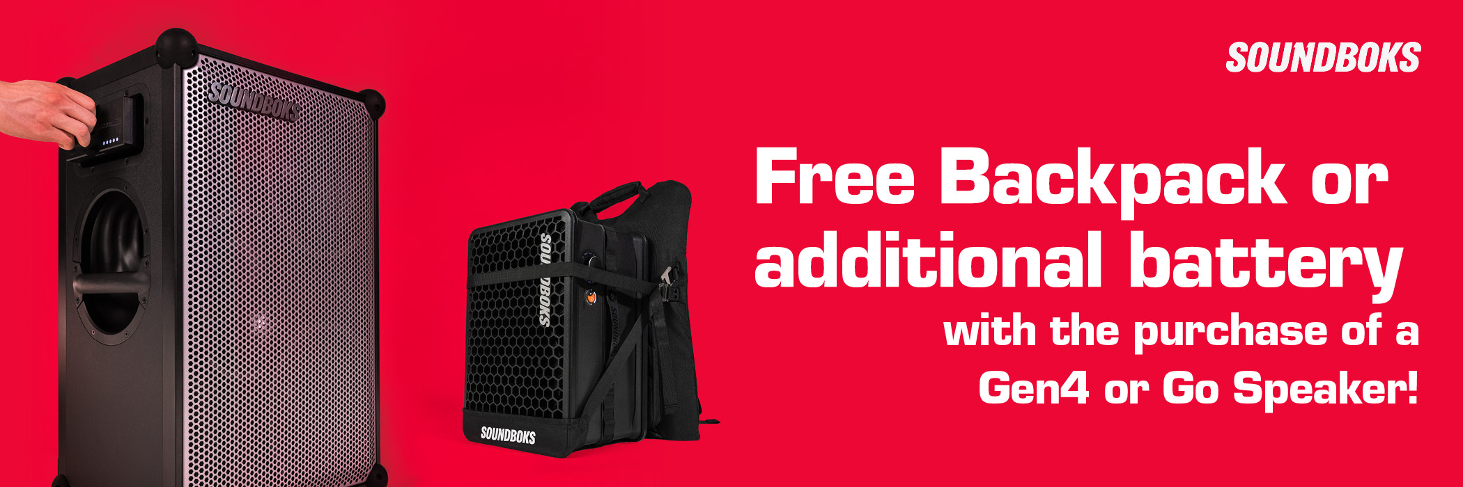 Banner for Soundboks July Promotion