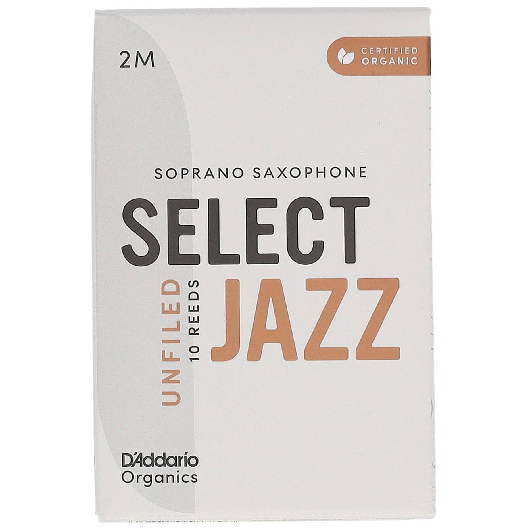 D’Addario Woodwinds Organic Select Jazz Unfiled - Sopran Saxophone 2M - 10er Pack