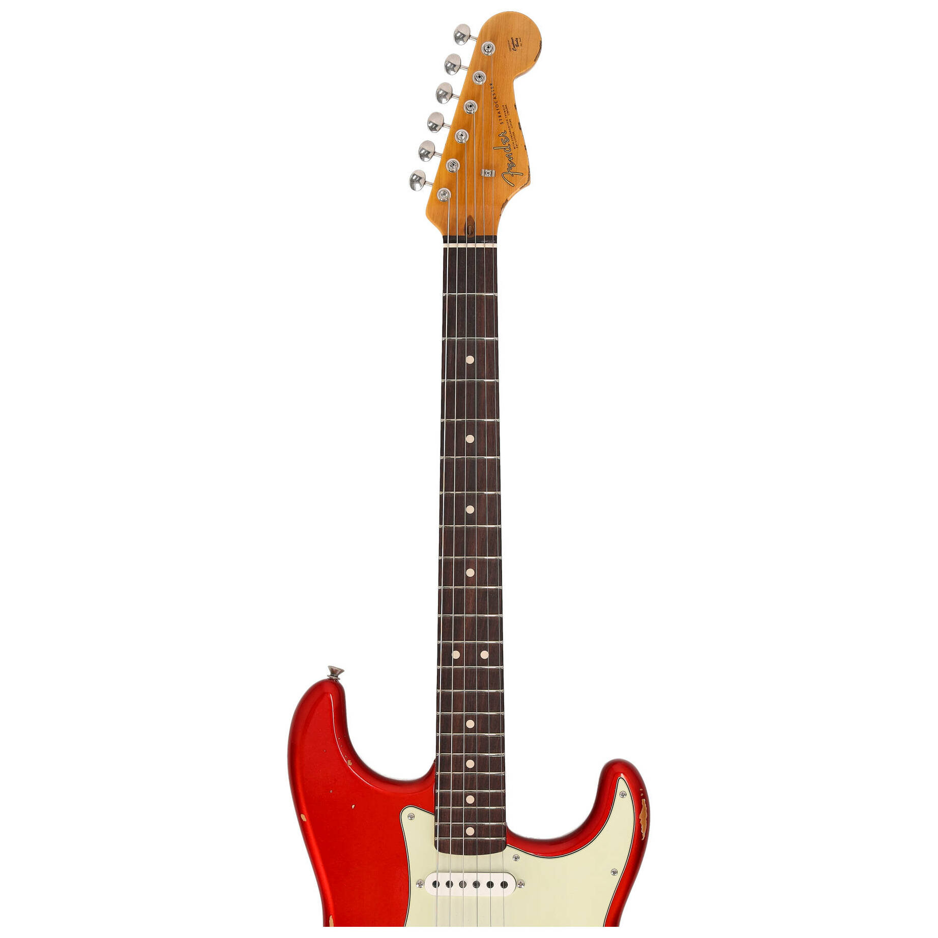 Fender Custom Shop 1963 Stratocaster Relic Aged Candy Apple Red Metallic 11