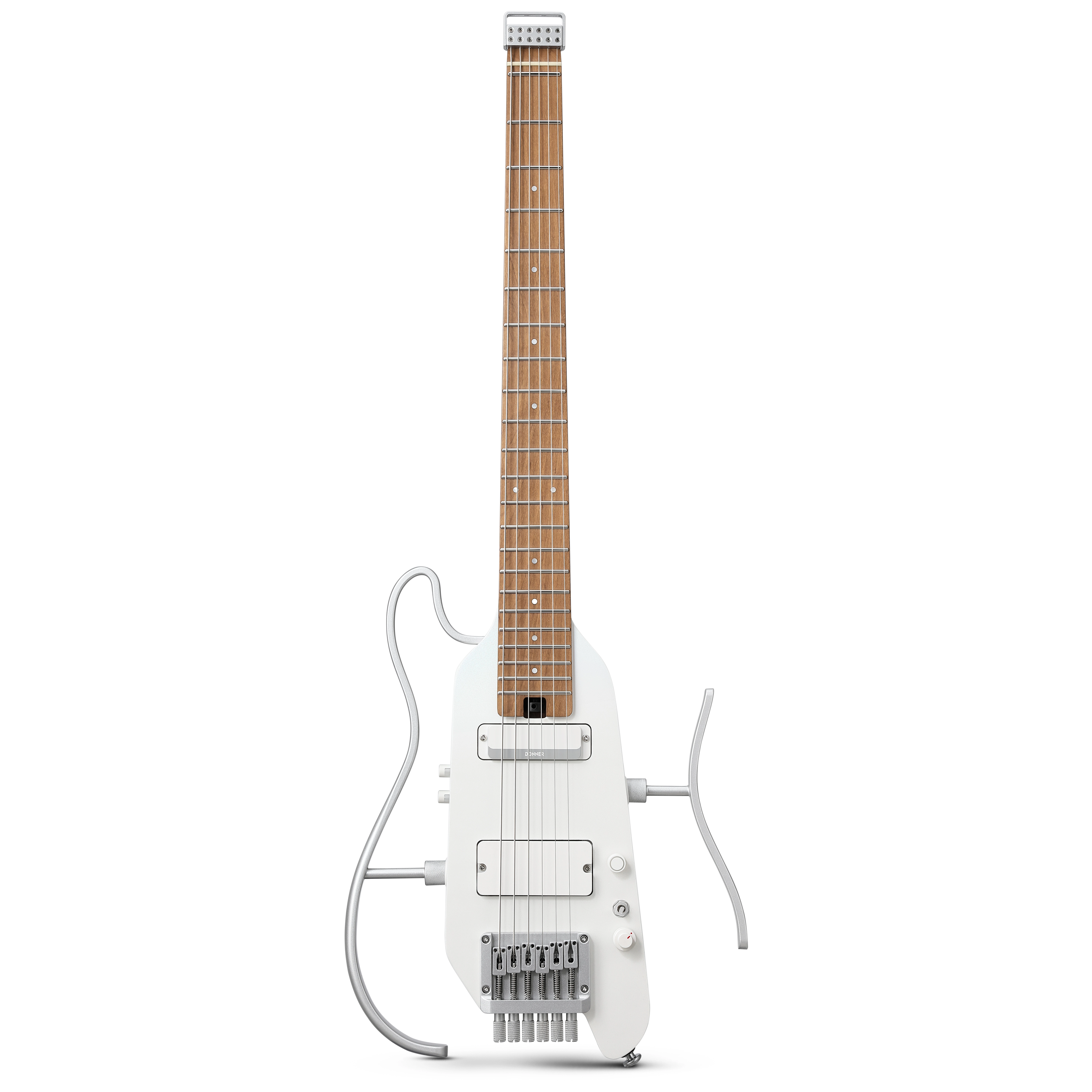 Donner HUSH-X Pro Traveler Guitar White 4