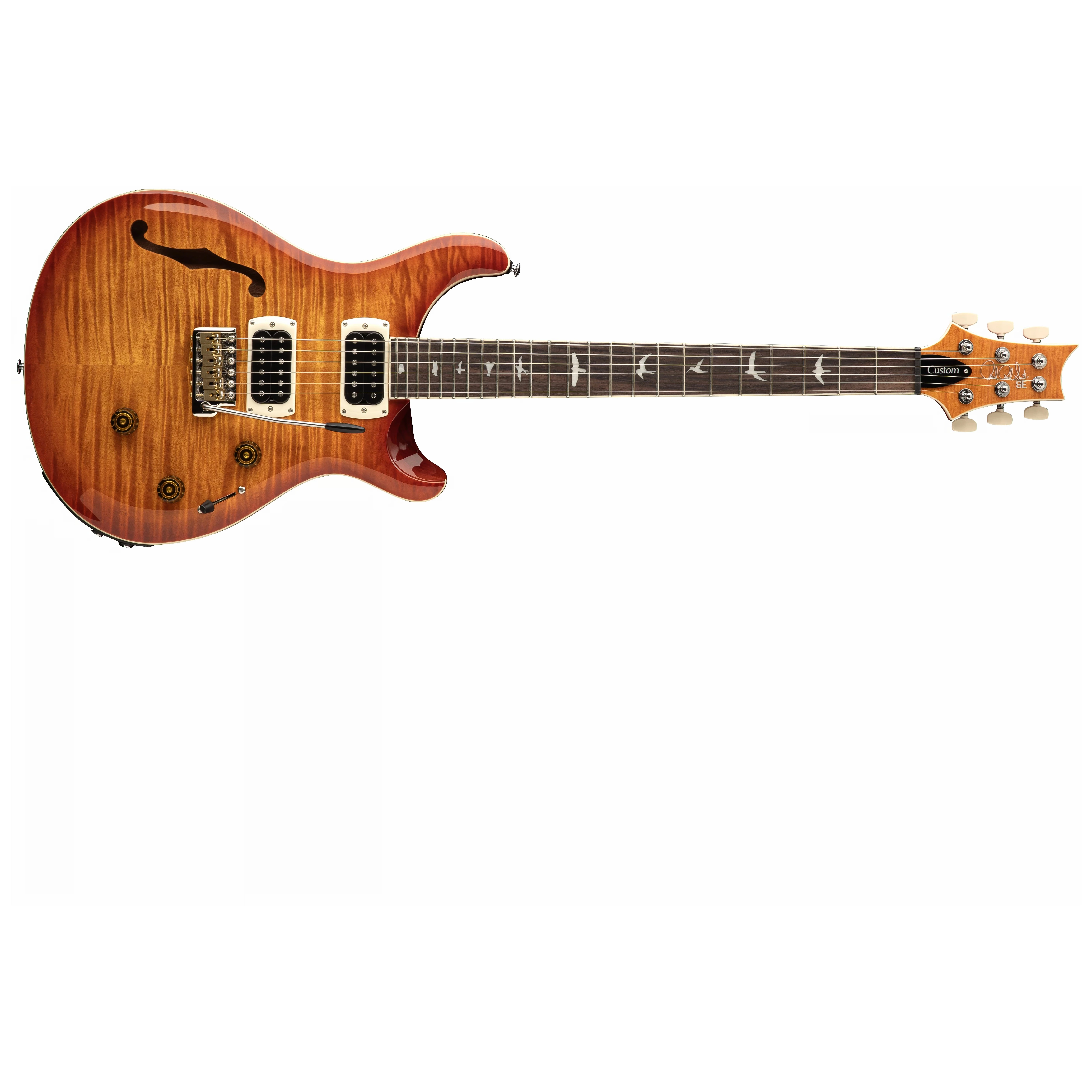 PRS SE Custom 24 Semi-Hollow Piezo Vintage Sunburst 3