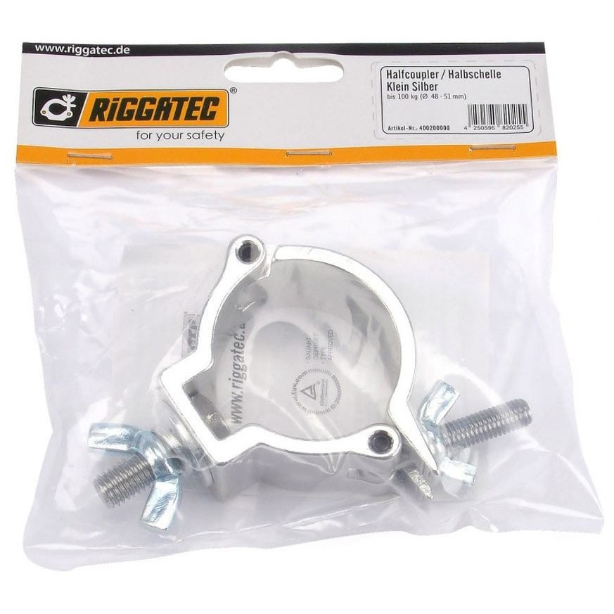 Image of half coupler  halbschelle klein  silber  10028665 1