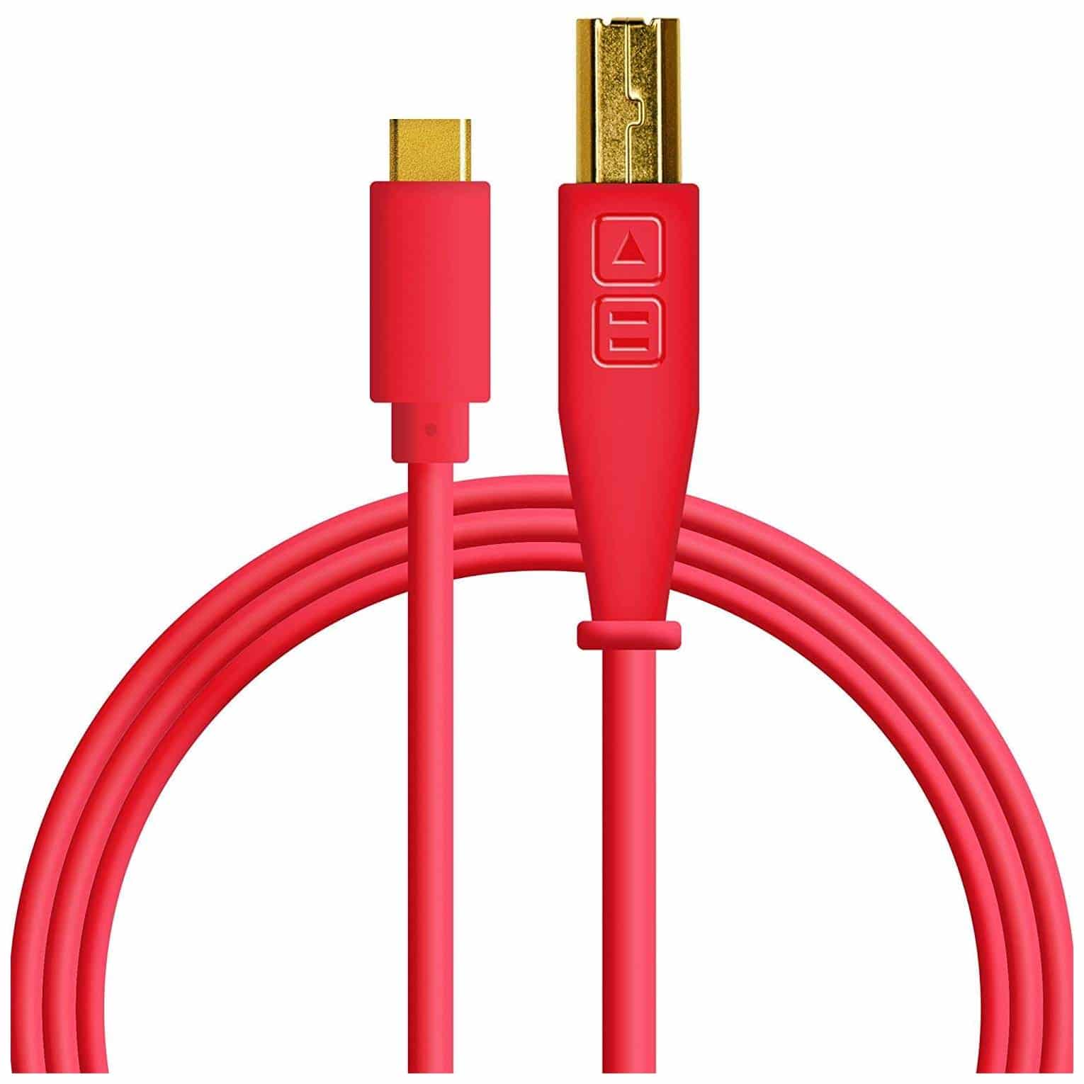 DJ TechTools - DJ TechTools Chroma Cable USB-C Straight Red