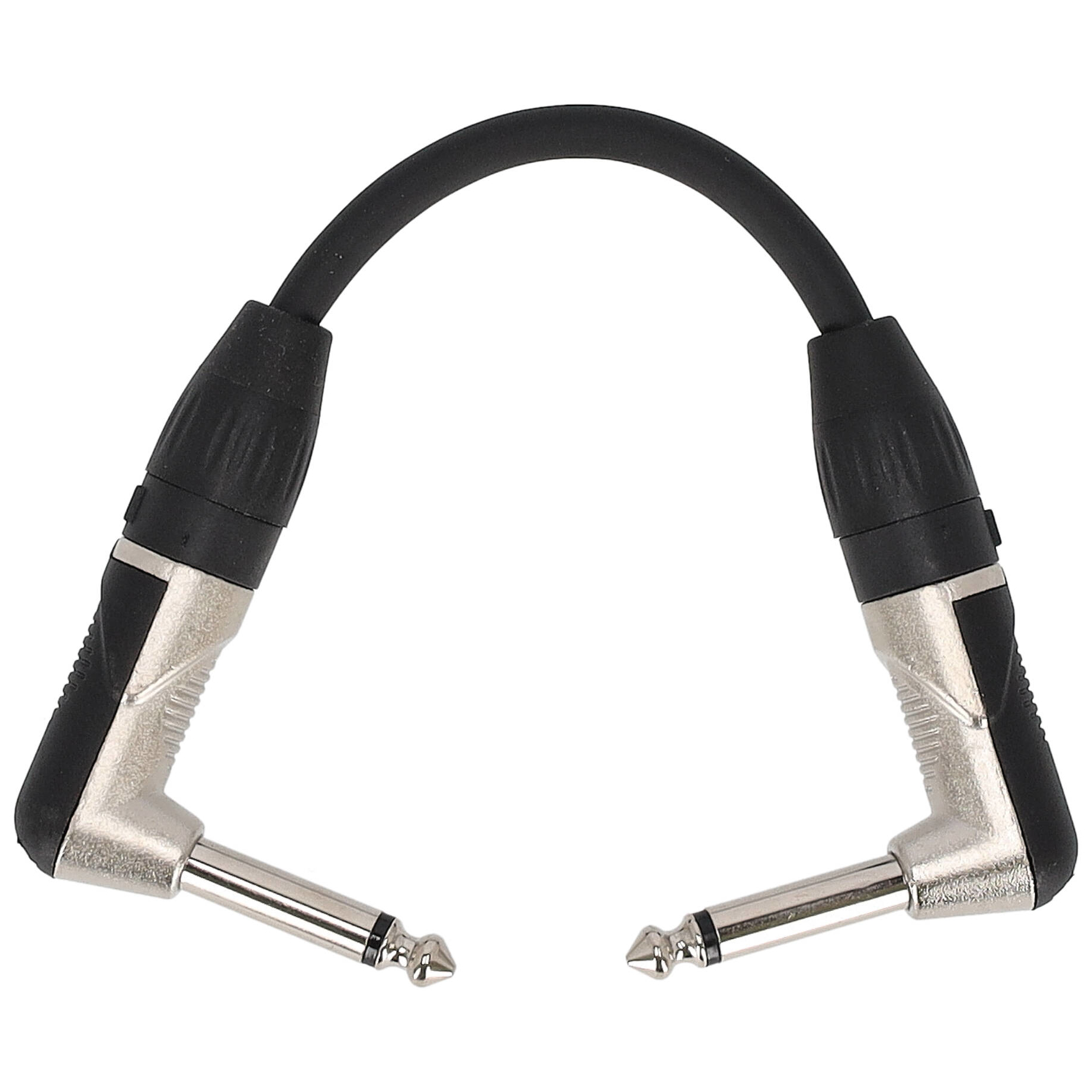 Klang - Klang Patchkabel, 0,15 Meter 6,3 mm Winkelklinke, male, mono - 6,3mm Winkelklinke, male, mono