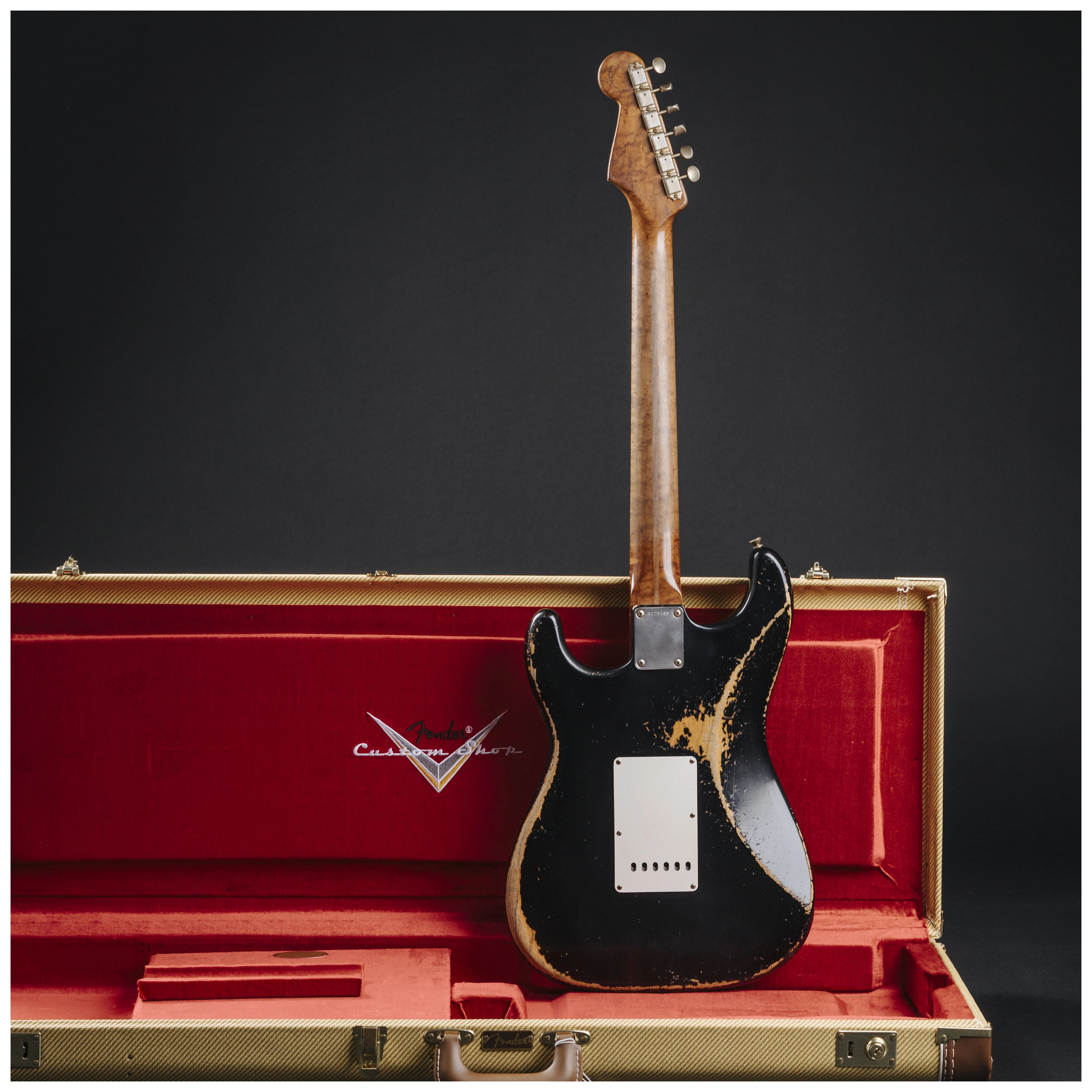 Fender Custom Shop 50´s Stratocaster HVYREL BLK over VB MBAH #R129489 30