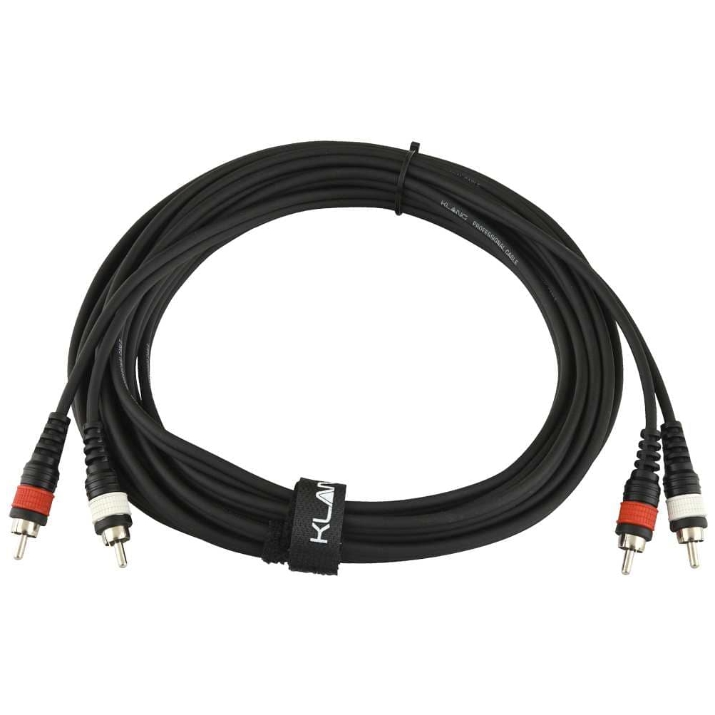 Klang - Klang Twin Audiokabel ECO, 6 Meter 2x Cinch male - 2x Cinch male
