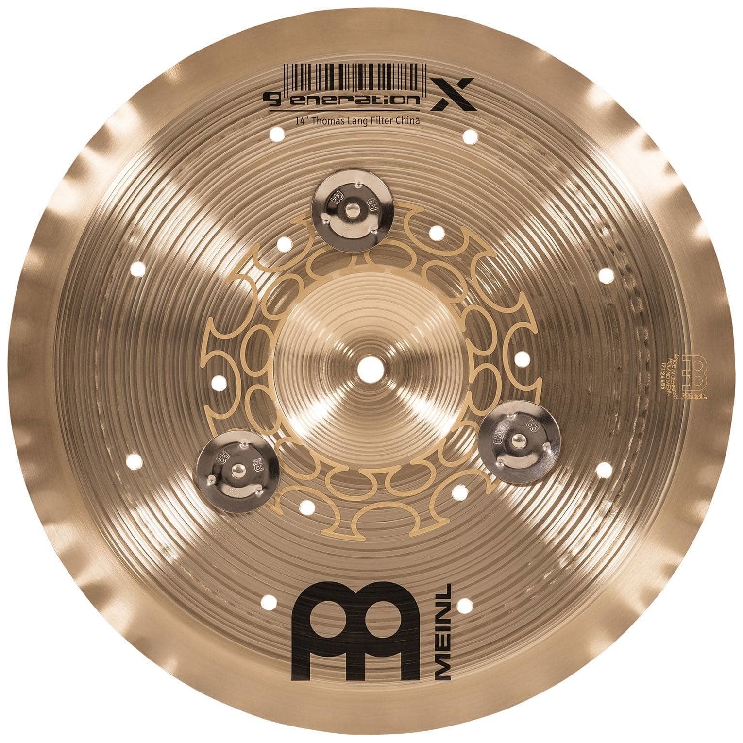 Meinl Cymbals - Meinl Cymbals GX-14FCH-J - 14 Generation X Jingle Filter China