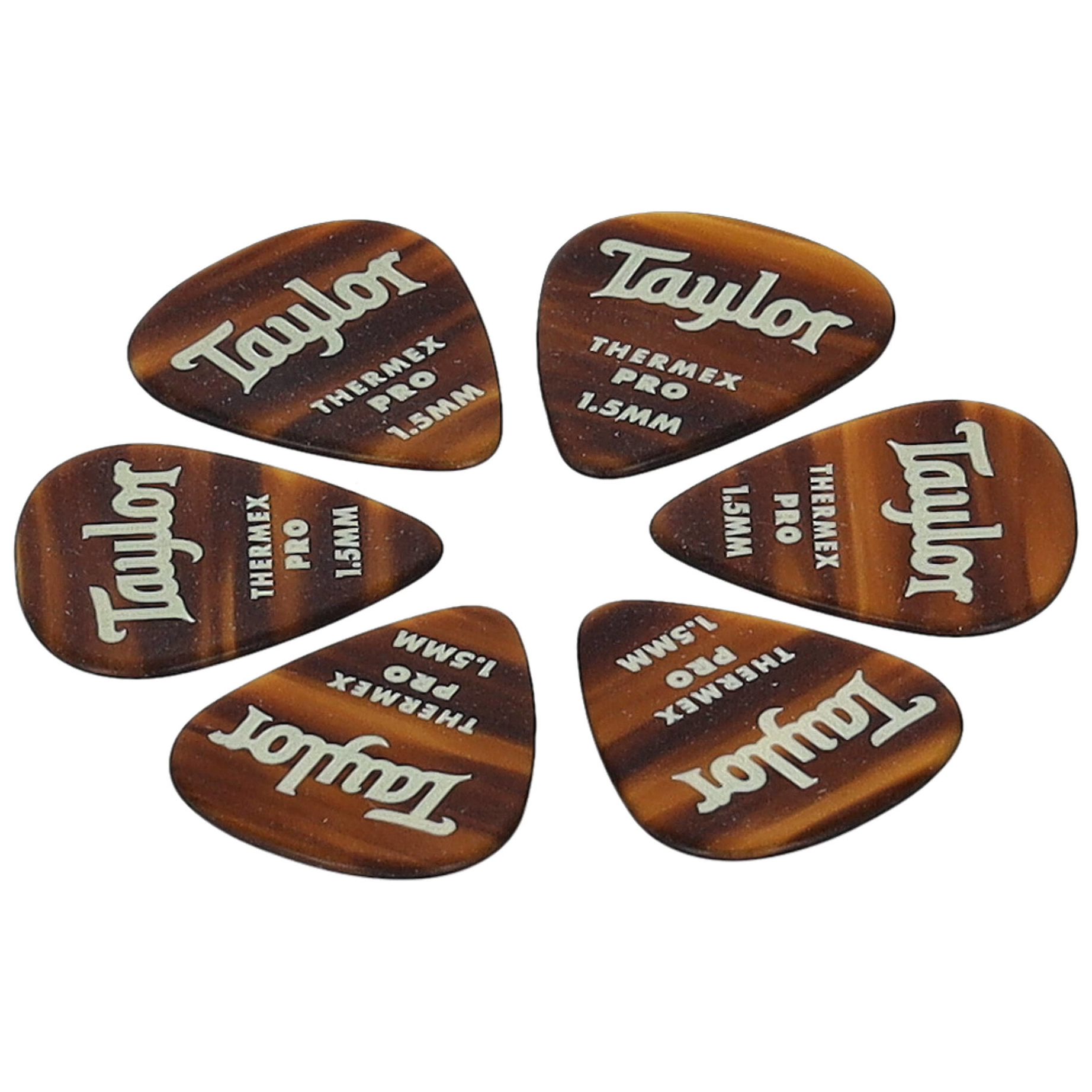 Taylor - Taylor Premium 351 Thermex Pro Picks Tortoise 1.50 Packung mit 6 Stück