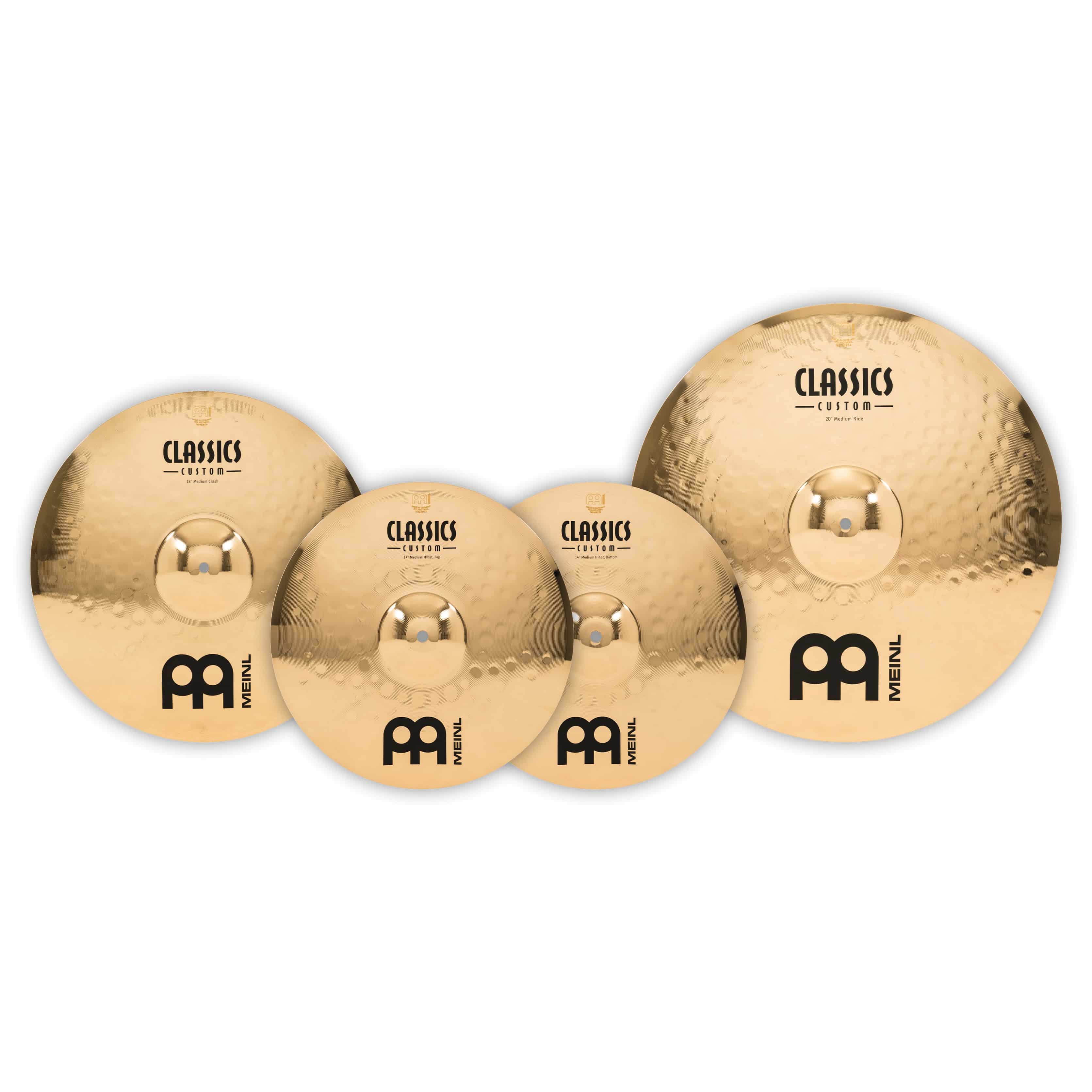 Meinl Cymbals CC-CS1 - Classics Custom Brilliant Complete Cymbal  Set 1