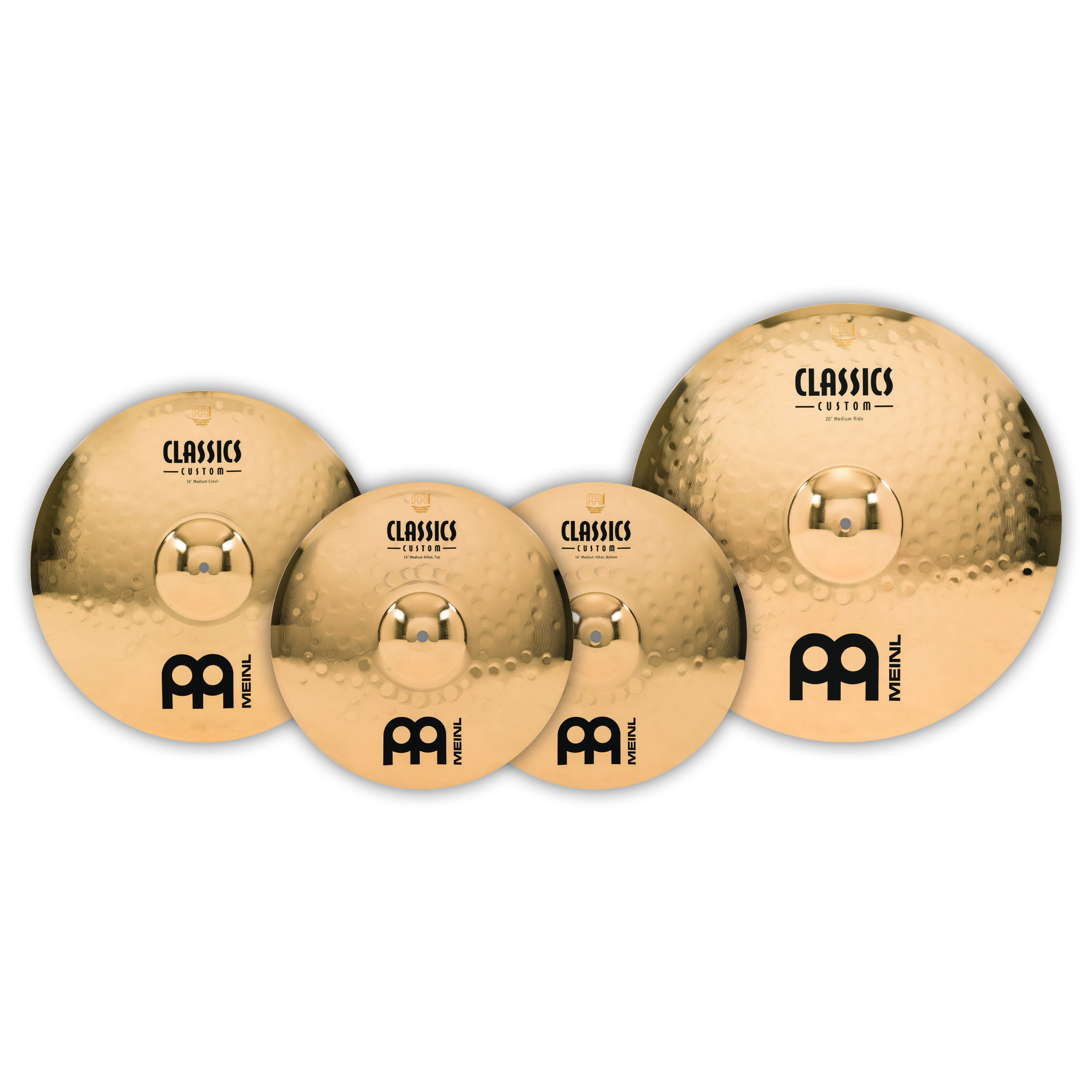Meinl Cymbals CC-CS1 - Classics Custom Brilliant Complete Cymbal  Set 1