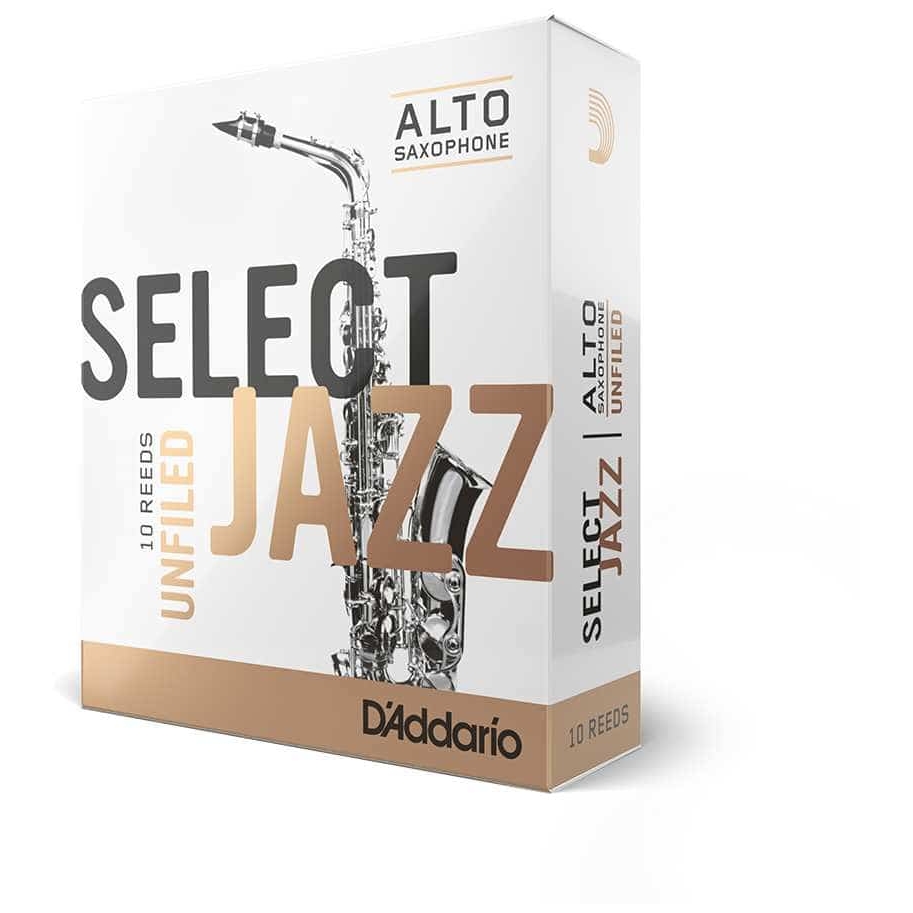 D’Addario Woodwinds Select Jazz Unfiled - Alt Saxophone 3H - 10er pack
