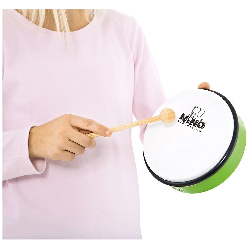Nino Percussion 6" ABS Hand Drum, Grass-Green