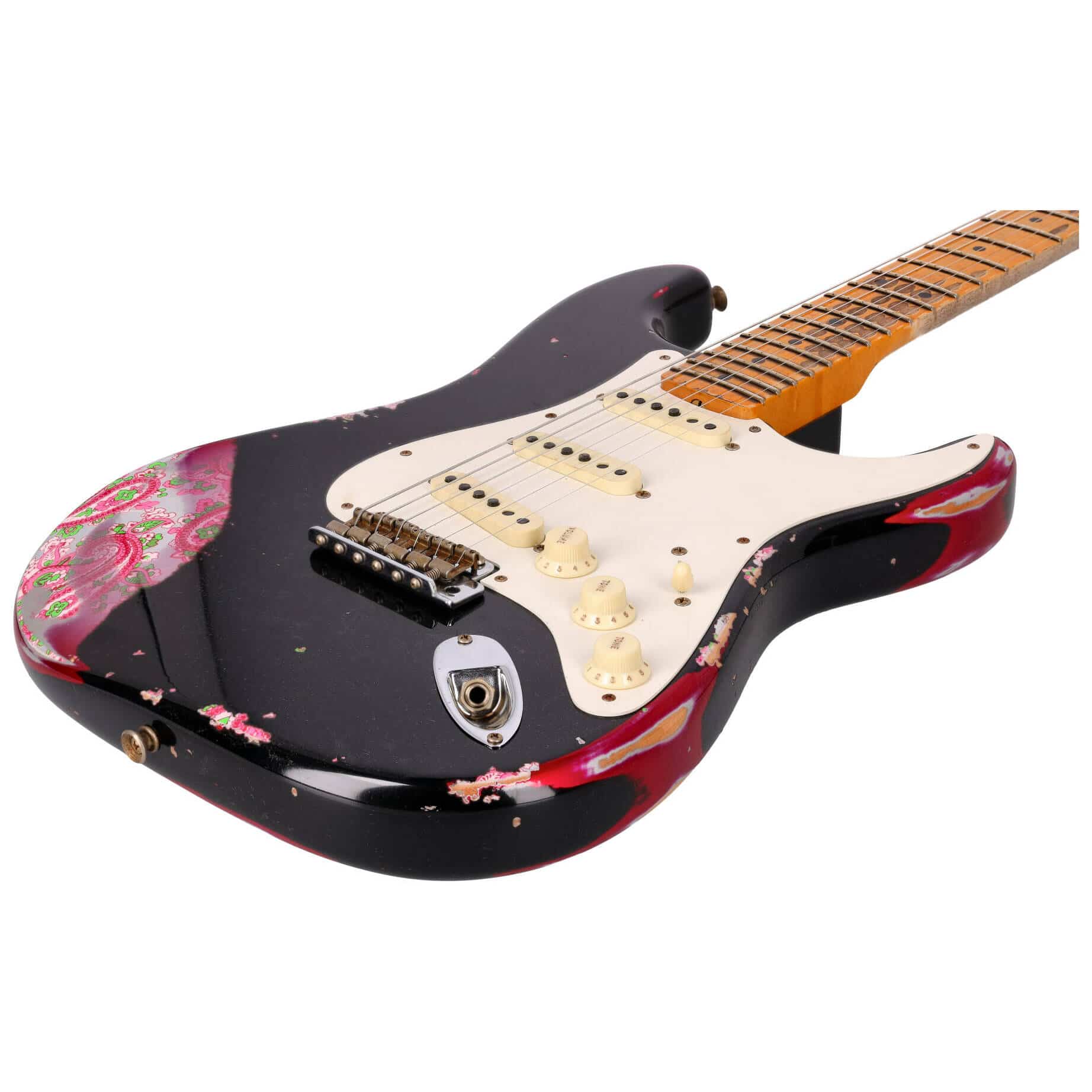 Fender LTD Custom Shop Mischief Maker Heavy Relic Aged Black over Pink Paisley 7