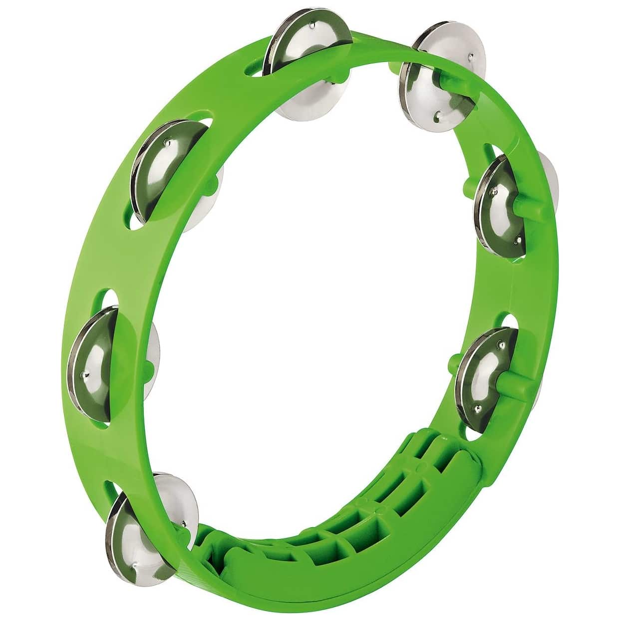 Nino Percussion - Nino Percussion 8 ABS Tambourine, 1 Row, Grass-Green