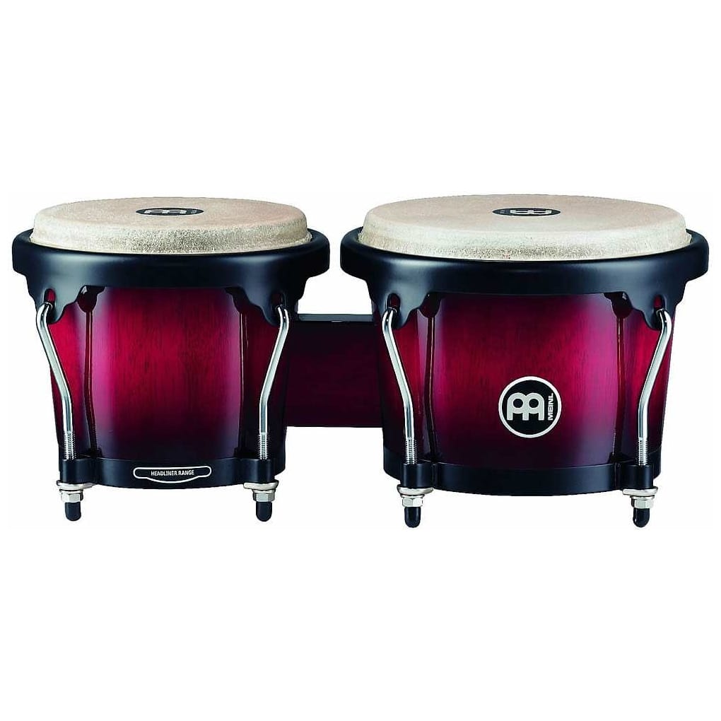 Meinl Percussion HB100WRB - Headliner Series HB100 / HTB100 Wood B ongo, Wine Red Burst 