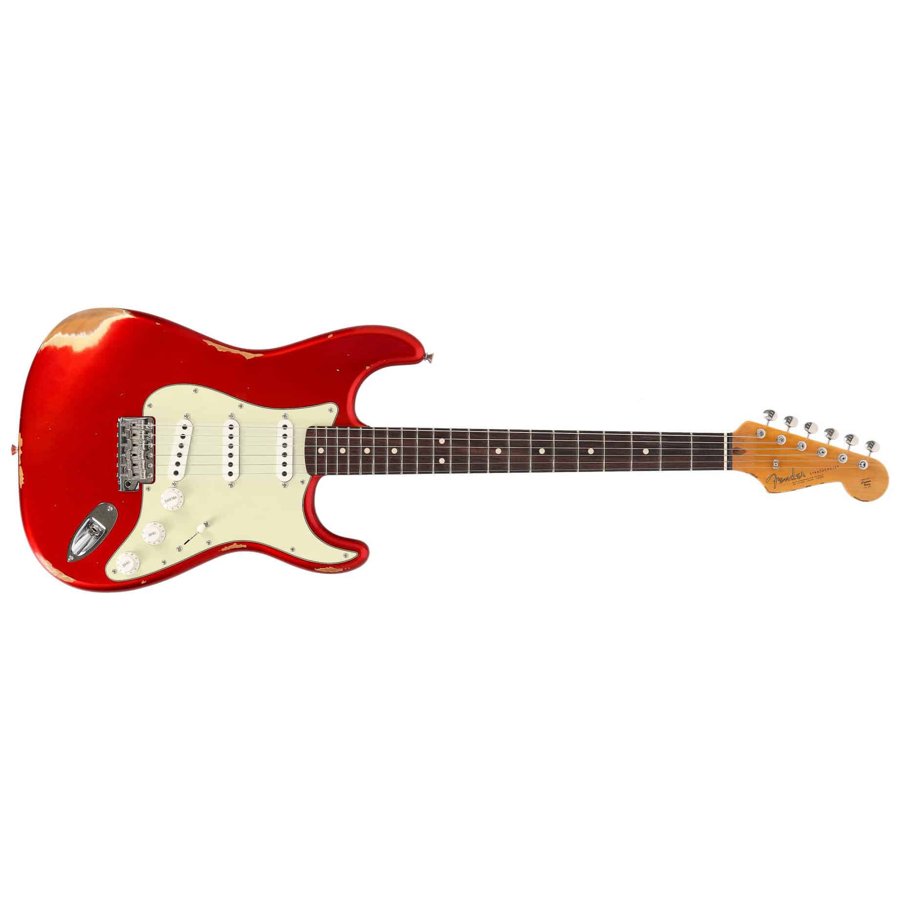 Fender Custom Shop 1963 Stratocaster Relic Aged Candy Apple Red Metallic 1