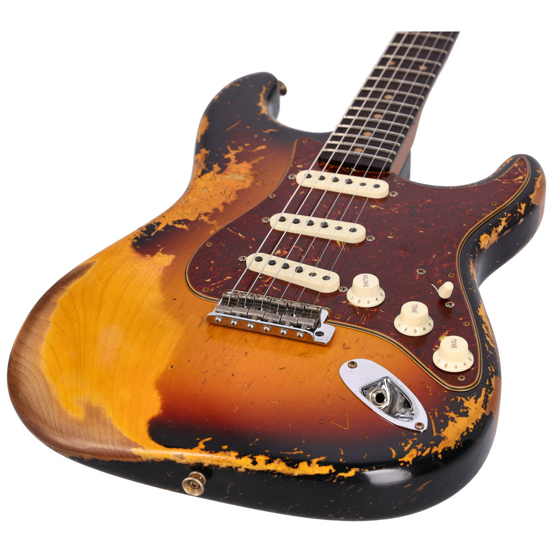 Fender Custom Shop 1961 Stratocaster Roasted Super Heavy Relic Aged 3 Color Sunburst 2