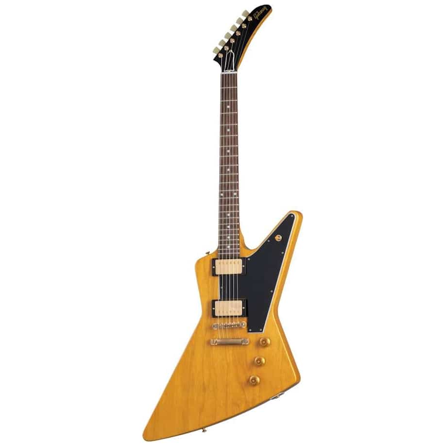 Gibson - Gibson 58 Korina Explorer Black Pickguard Natural VOS GH