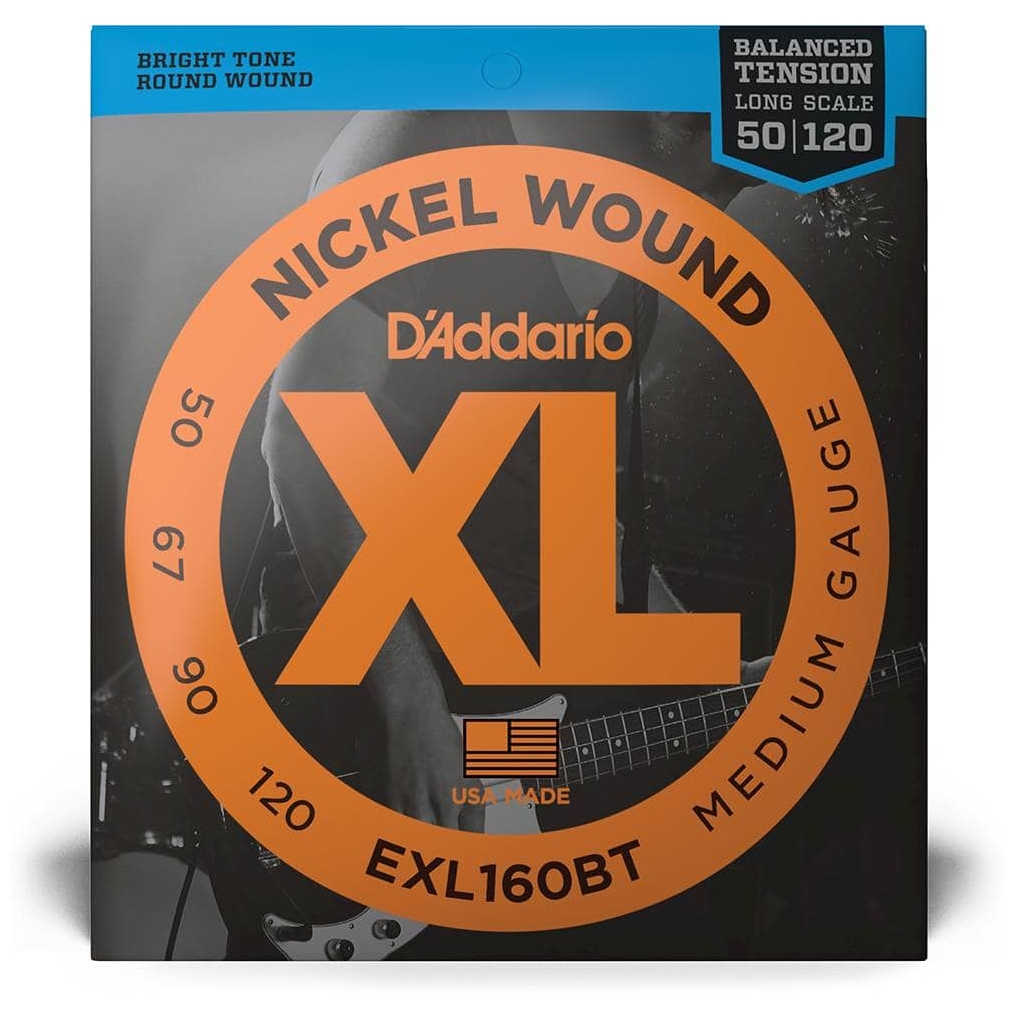 D’Addario EXL160BT - XL Bass Nickel Wound, Balanced Tension, Long Scale 50-120