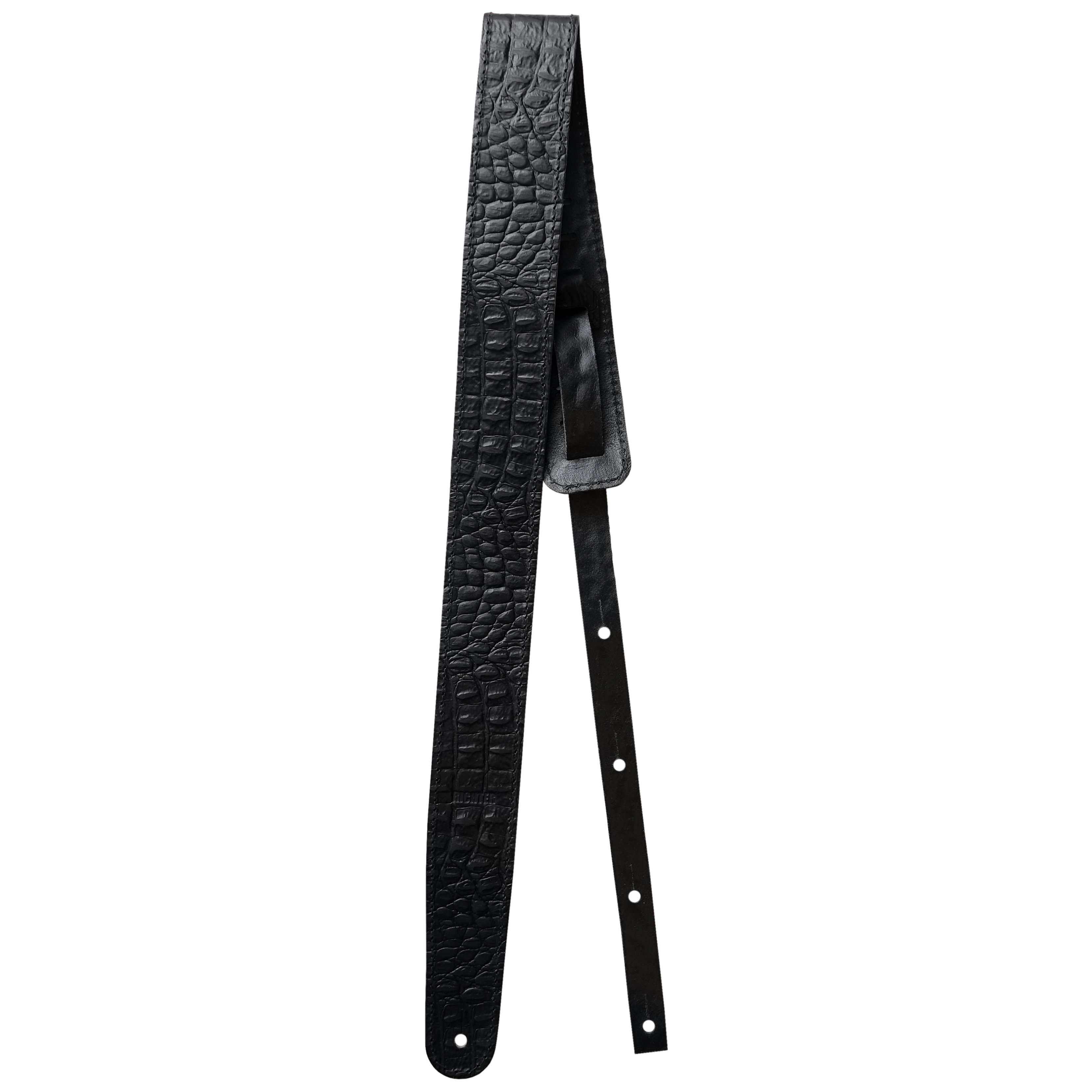 Richter Raw II Concho Gitarrengurt Croc Black