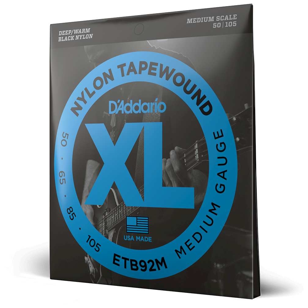 D’Addario - D’Addario ETB92M - XL Bass Tapewound, Medium Scale 50-105 - 4