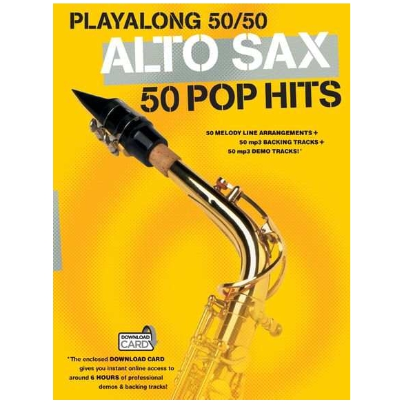 Music Sales Playalong 50/50 Altsaxophon 50 Pop Hits