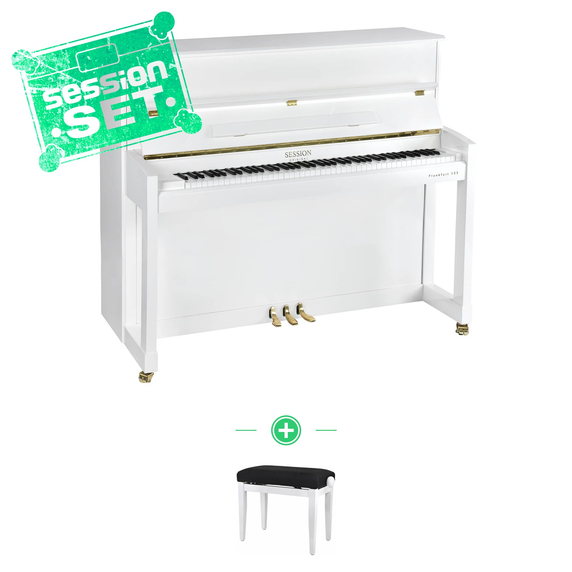 Session Original Frankfurt 122 Piano White High Gloss - SET -