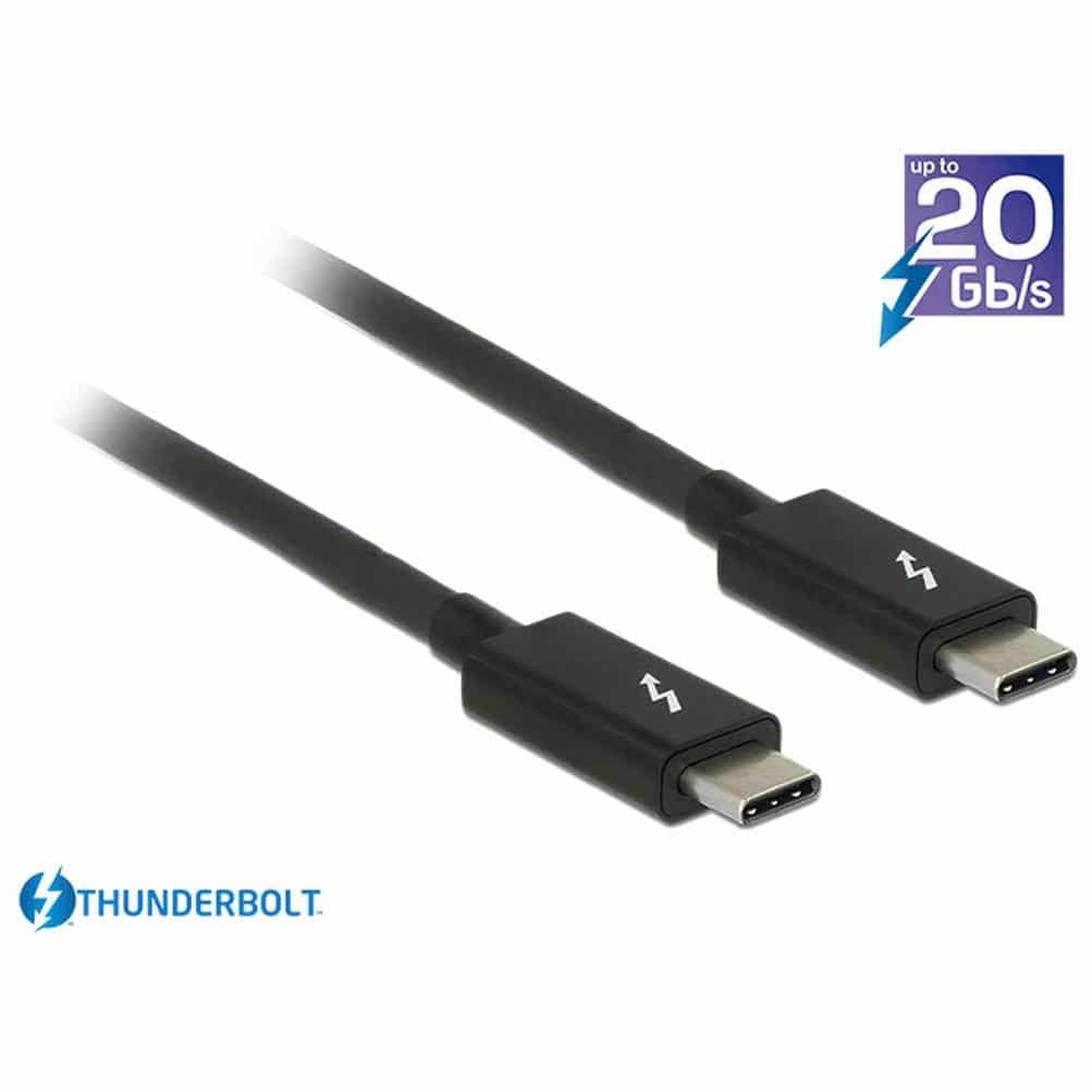 Delock - Delock Thunderbolt 3 Kabel 2m schwarz