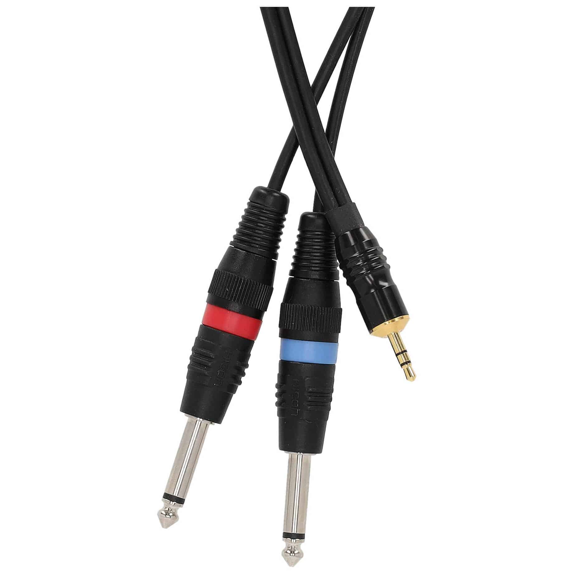 Sommer Cable ON1W-0100-SW SC-Onyx Basic Miniklinke Stereo Male - 2 x Klinke Mono 1 Meter 2