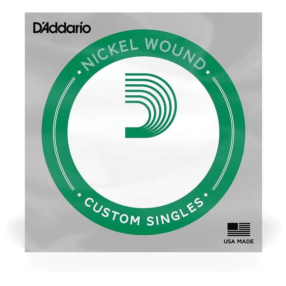 D’Addario NW028 Nickel Wound Electric Guitar Single String, .028