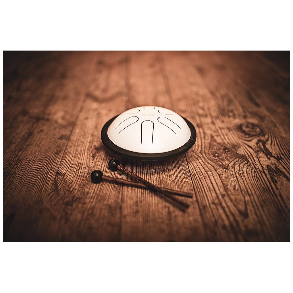 Nino Percussion Nino Percussion Mini Melody Steel Tongue Drum WEIß 10024242-3
