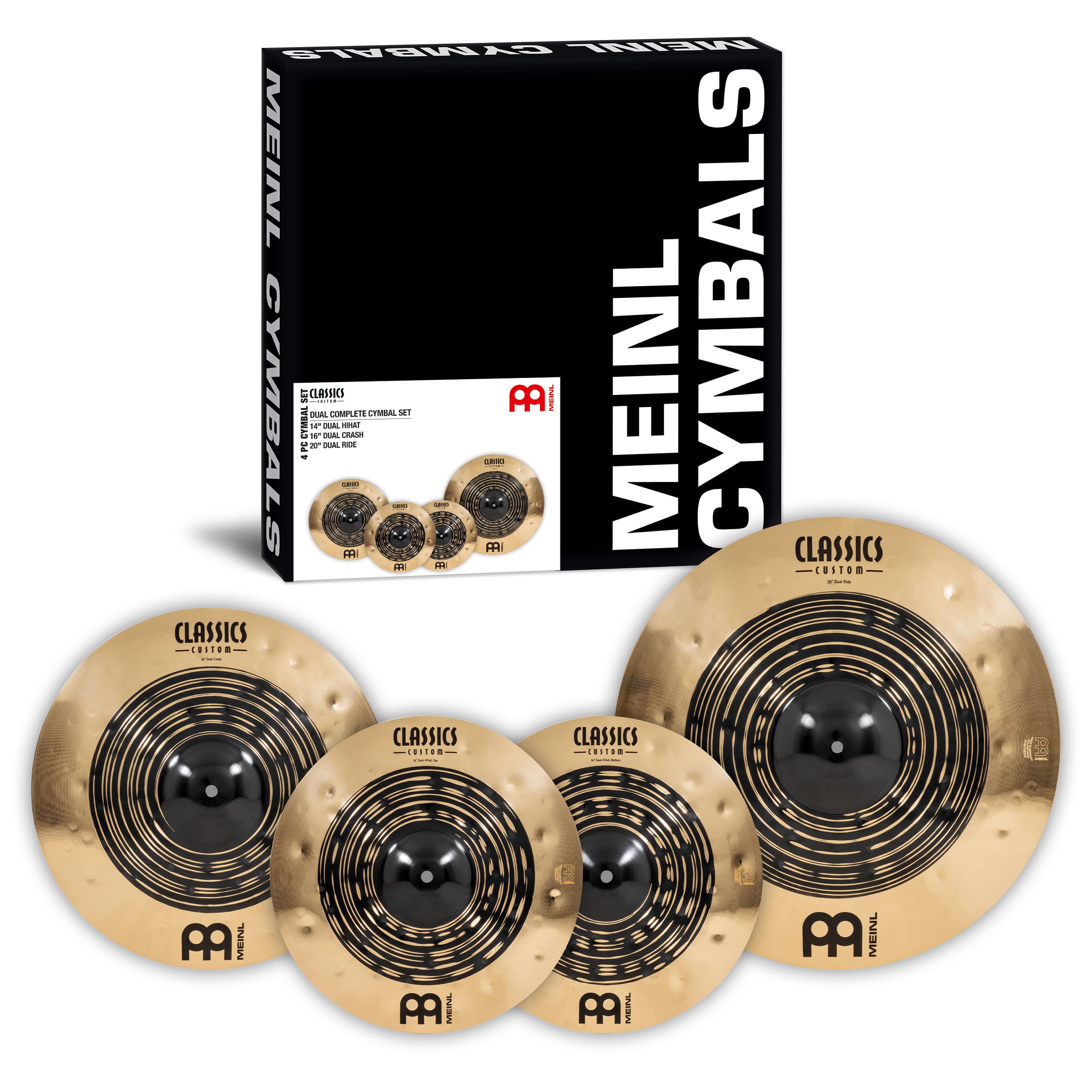 Meinl Cymbals CCDU141620 - Classics Custom Dual Complete Cymbal Set 