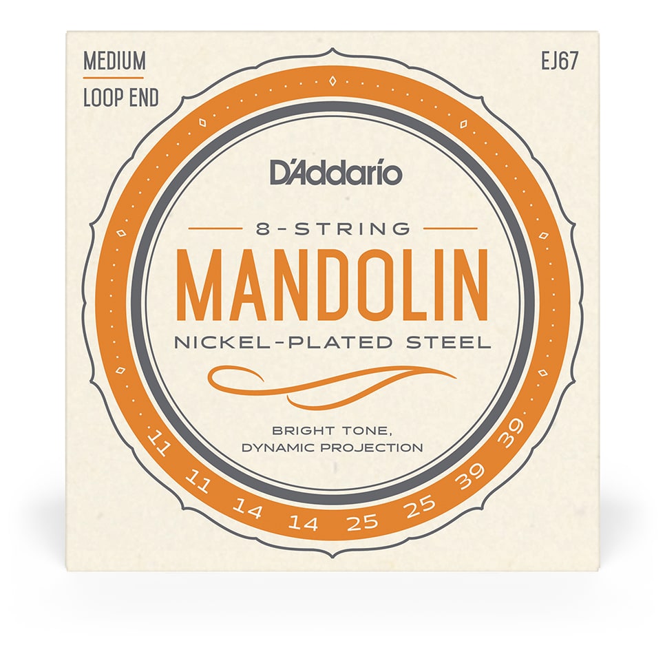 D’Addario EJ67 - Mandoline Nickel Plated Steel | 011-039