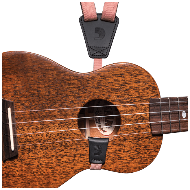 D’Addario - D’Addario Eco-Comfort Ukulele Strap Coral - 2