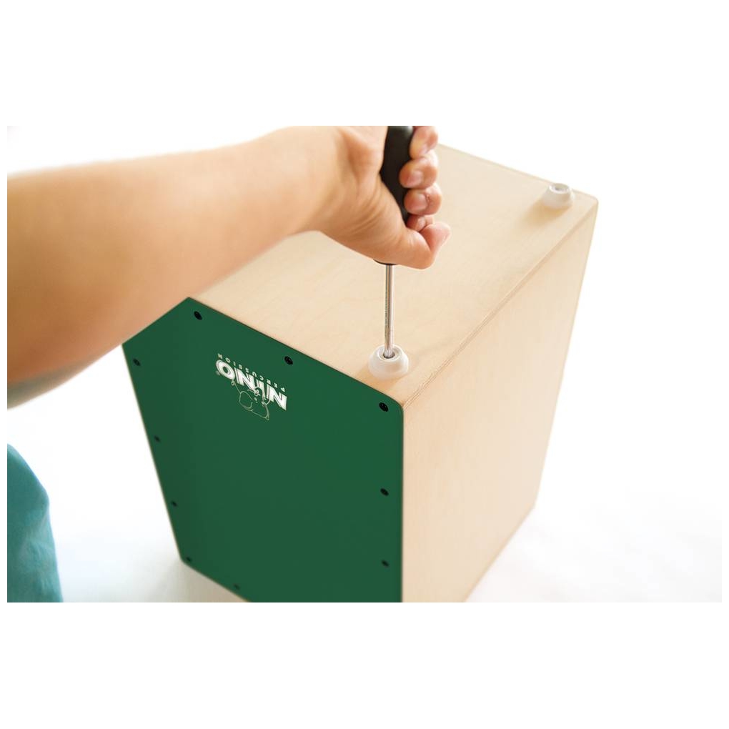 Nino Percussion - Nino Percussion Make Your Own Chalkboard Cajon, Dark Green - 8