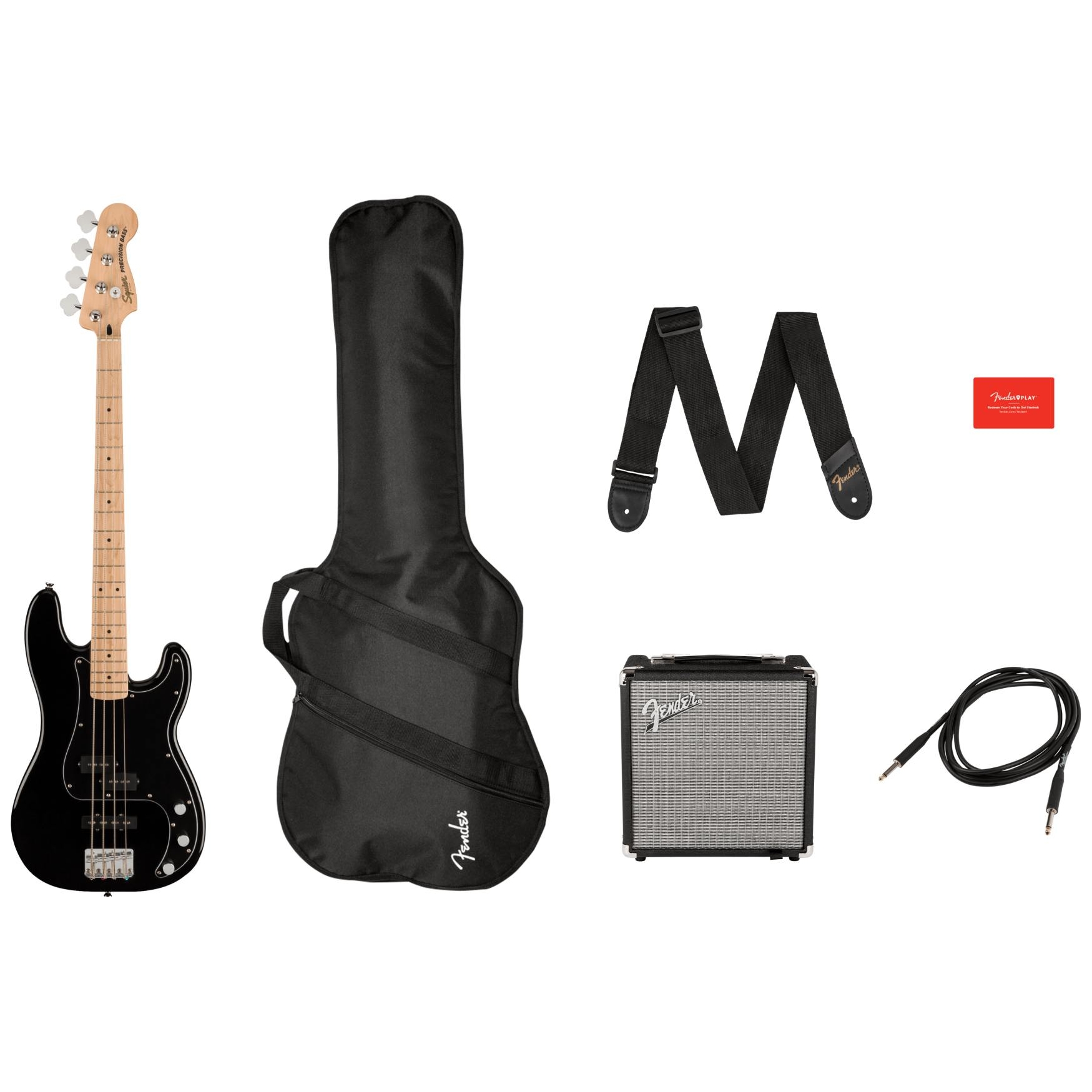 Squier by Fender Affinity Precision PJ Bass MN BLK Pack