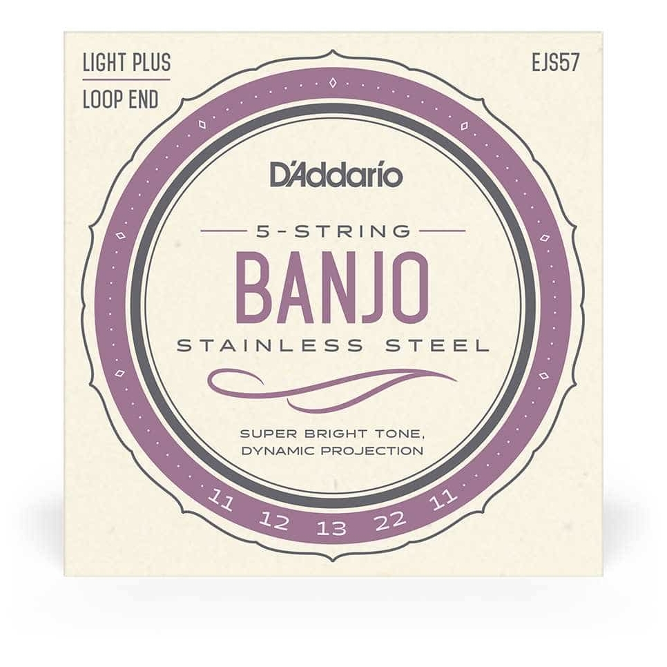 D’Addario EJS57 - 5-String Banjo Stainless Steel | 011-022