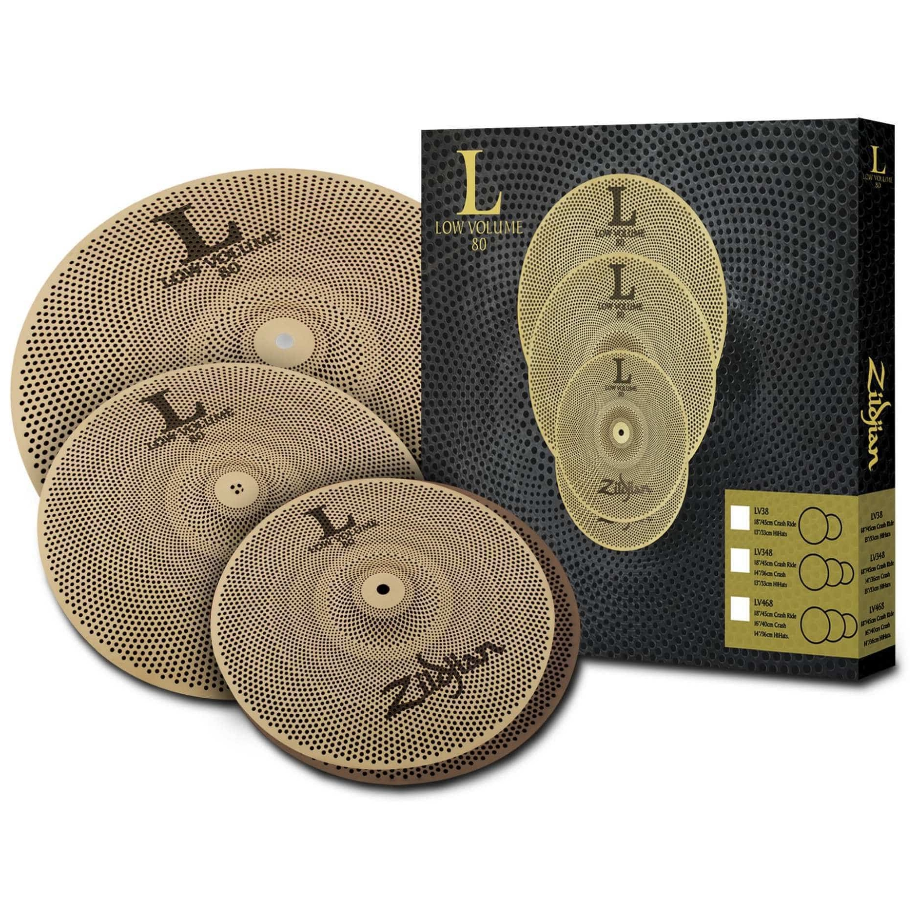 Zildjian L80 Low Volume Cymbal Set 468