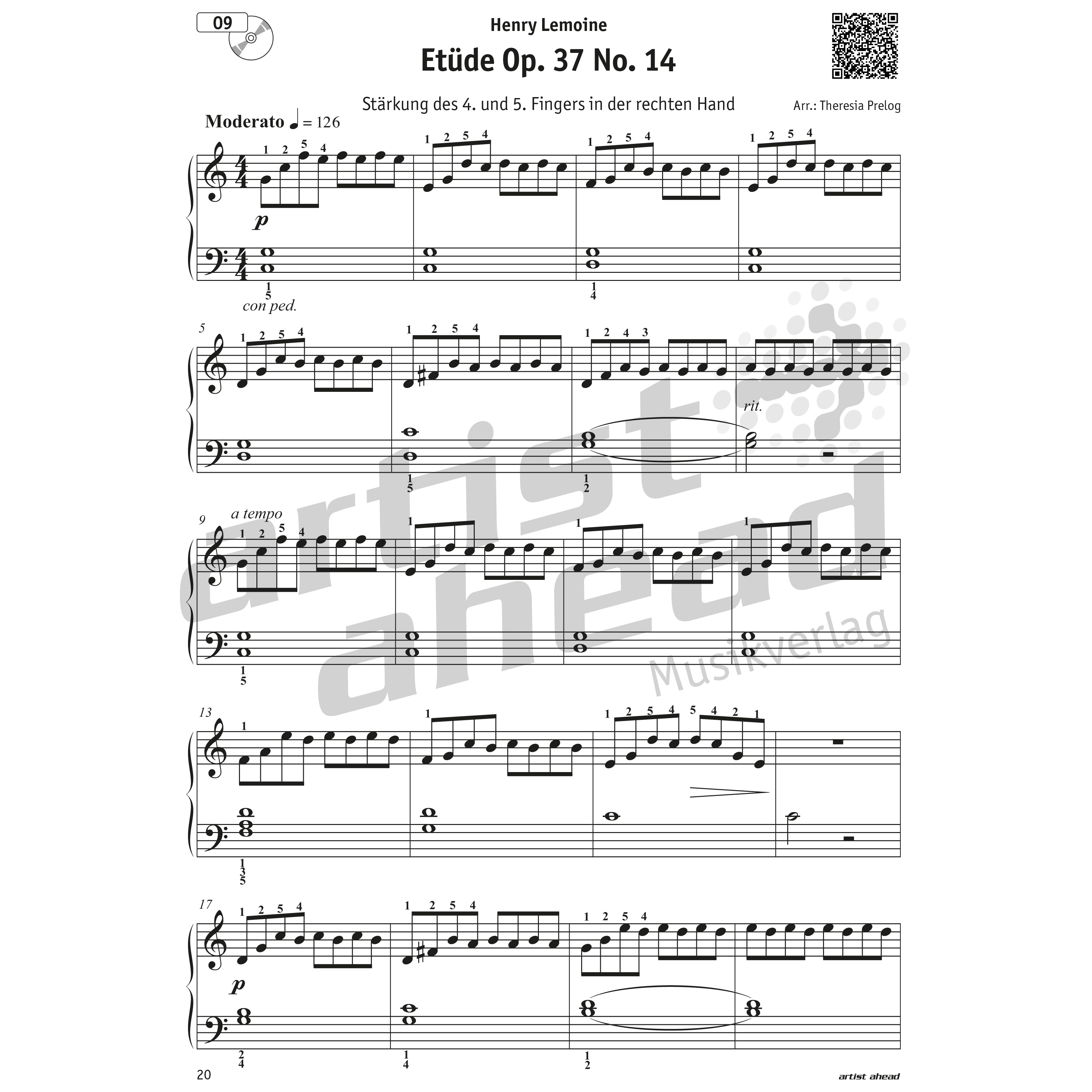 Artist Ahead Meine schönsten Etüden für Klavier 6
