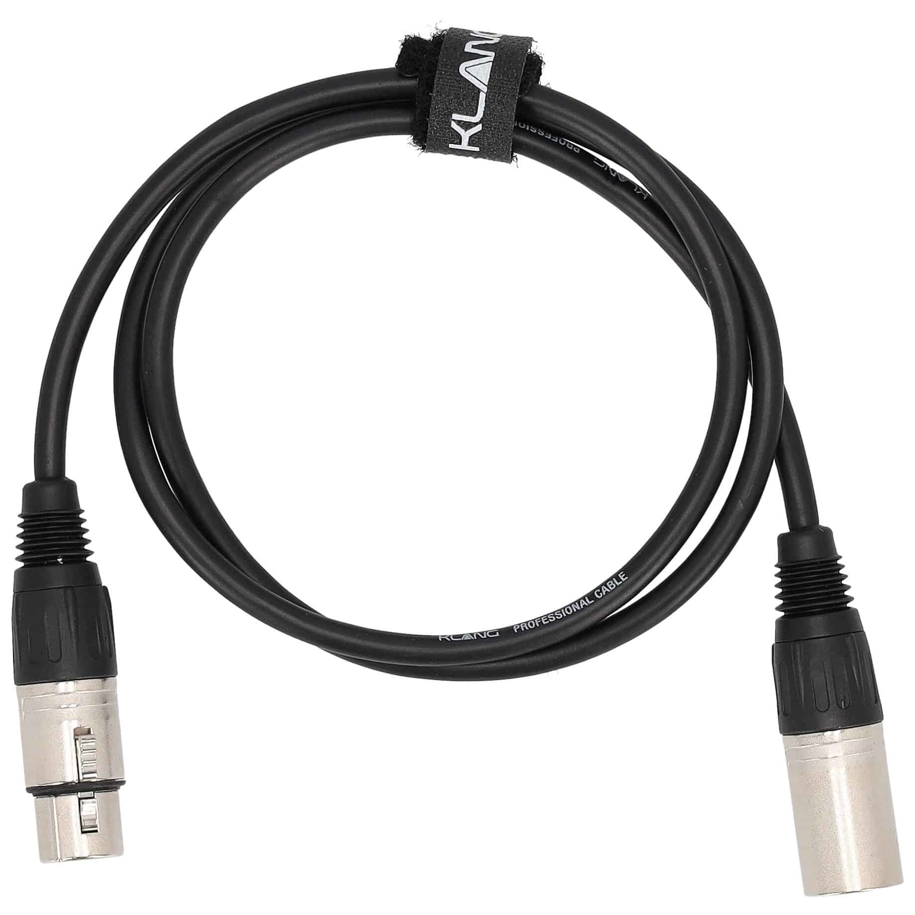 Klang - Klang Mikrofonkabel ECO, 1 Meter XLR male - XLR female